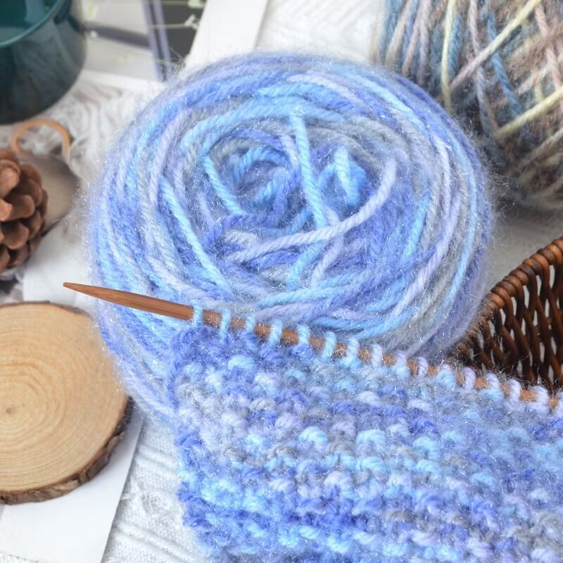 Hand-painted colorful hand-dyed squirrel velvet crochet knitting winter warm hat scarf sweater line manufacturers wholesale