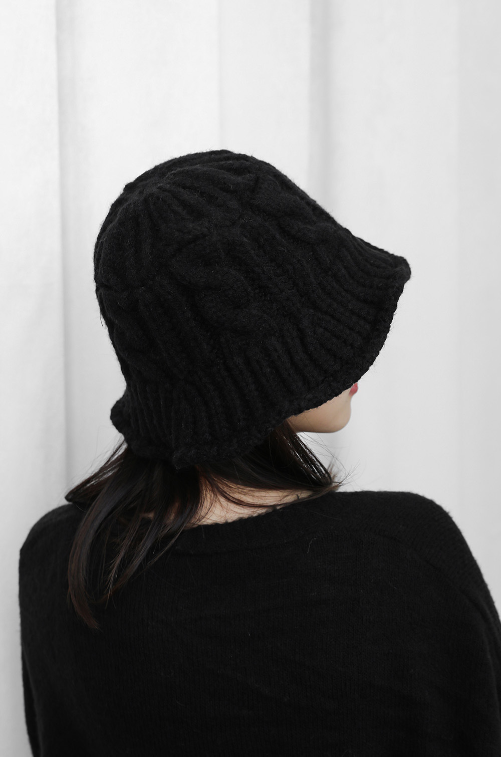 麻花渔夫帽2号女模特图