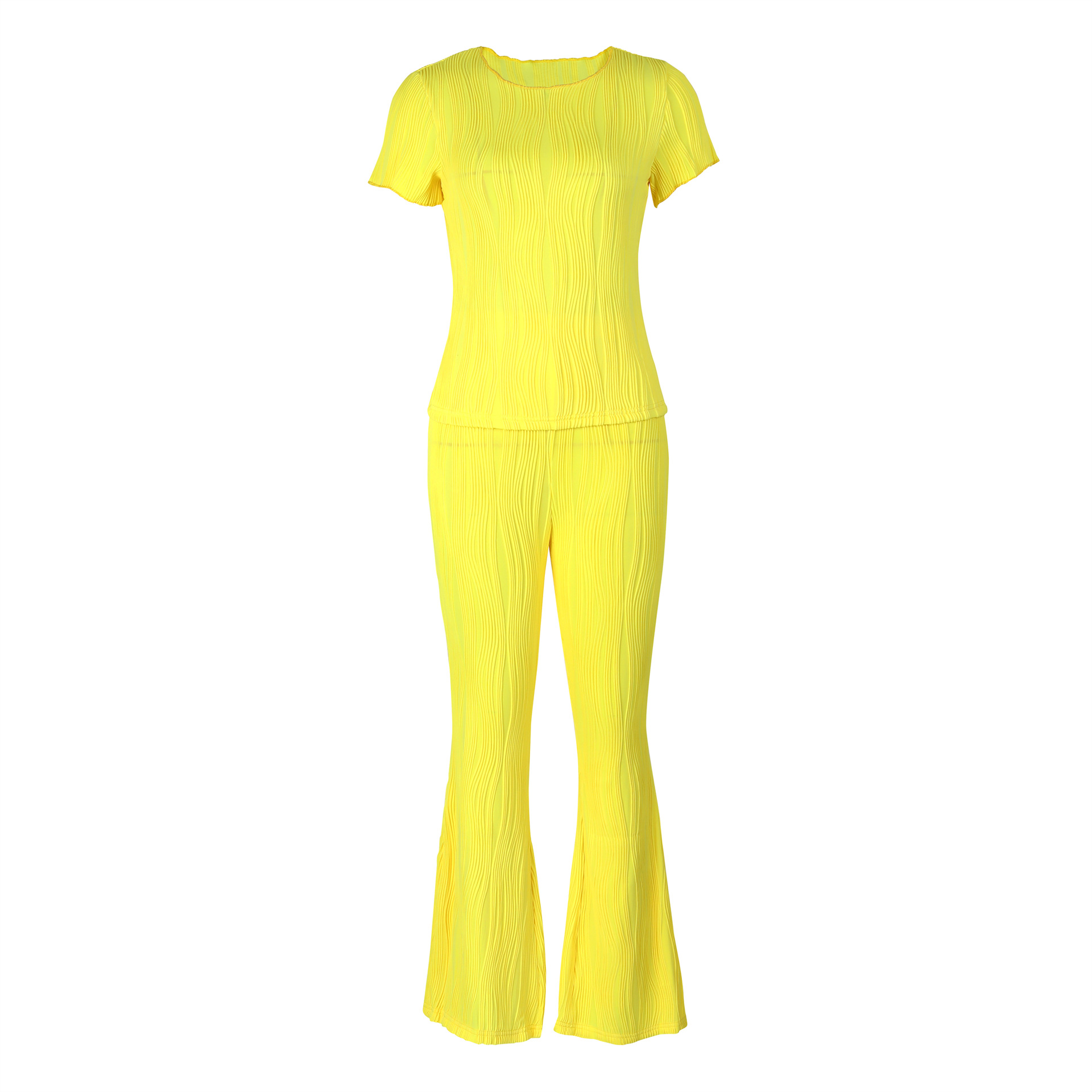 473g Weight Long Sleeve Sleeve Length Spandex, Polyester Fabric Type Pant Co-ord Set Sets Type 2 Pieces Set Quantity Holiday, Daily Occasion Round Neck Neckline Slim Fit Type Solid Color Pattern Summer, Spring Season Women's Gender Elegant, Streetwear Style Holiday Daily Women's Elegant Streetwear Solid Color Spandex Polyester Pant Co-ord Set Pants Sets 52