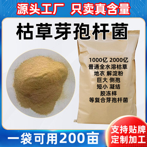 枯草芽孢杆菌全水溶水产农业畜牧微生物菌肥1000亿复合芽孢杆菌