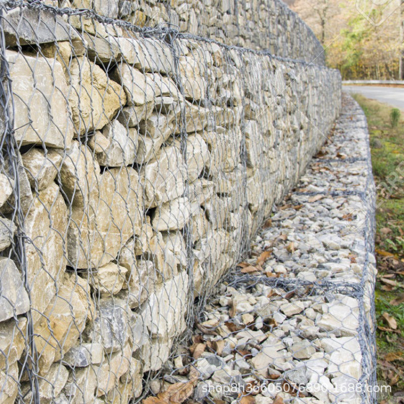 Red de gaviones de aislamiento de paisaje, jaula de revestimiento de plástico Renault, control de inundaciones, almohadillas de Renault, protección de pendientes del río, red de gaviones de Geben