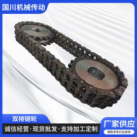 厂家直供双排链轮传动齿轮加工编机链轮齿定制输送机批发淬火处理