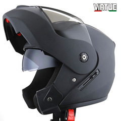Foreign trade exclusive electric vehicle helmet for men, cool full-face helmet, all-season helmet, motorcycle off-road dual-mirror helmet