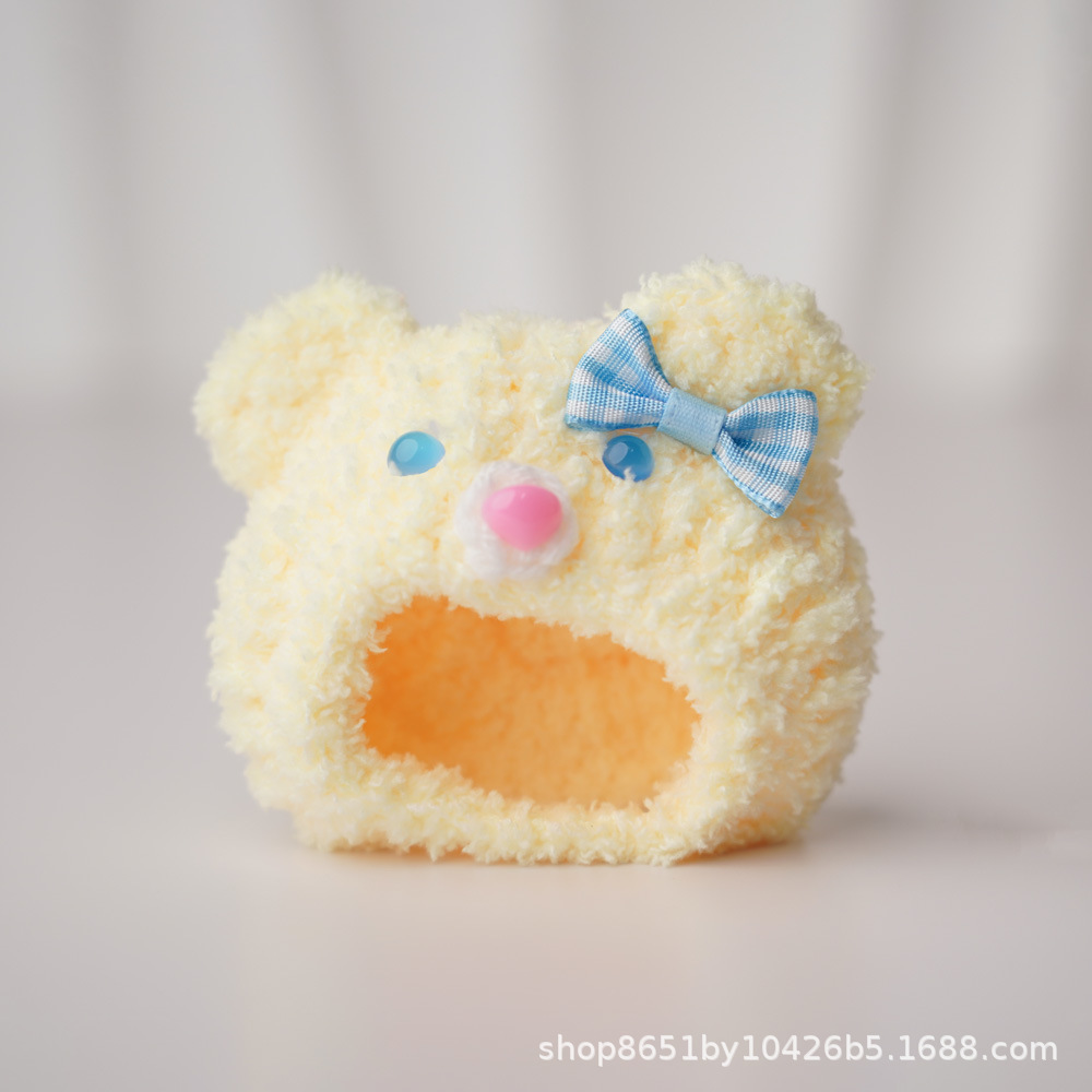 Light yellow bear hood
