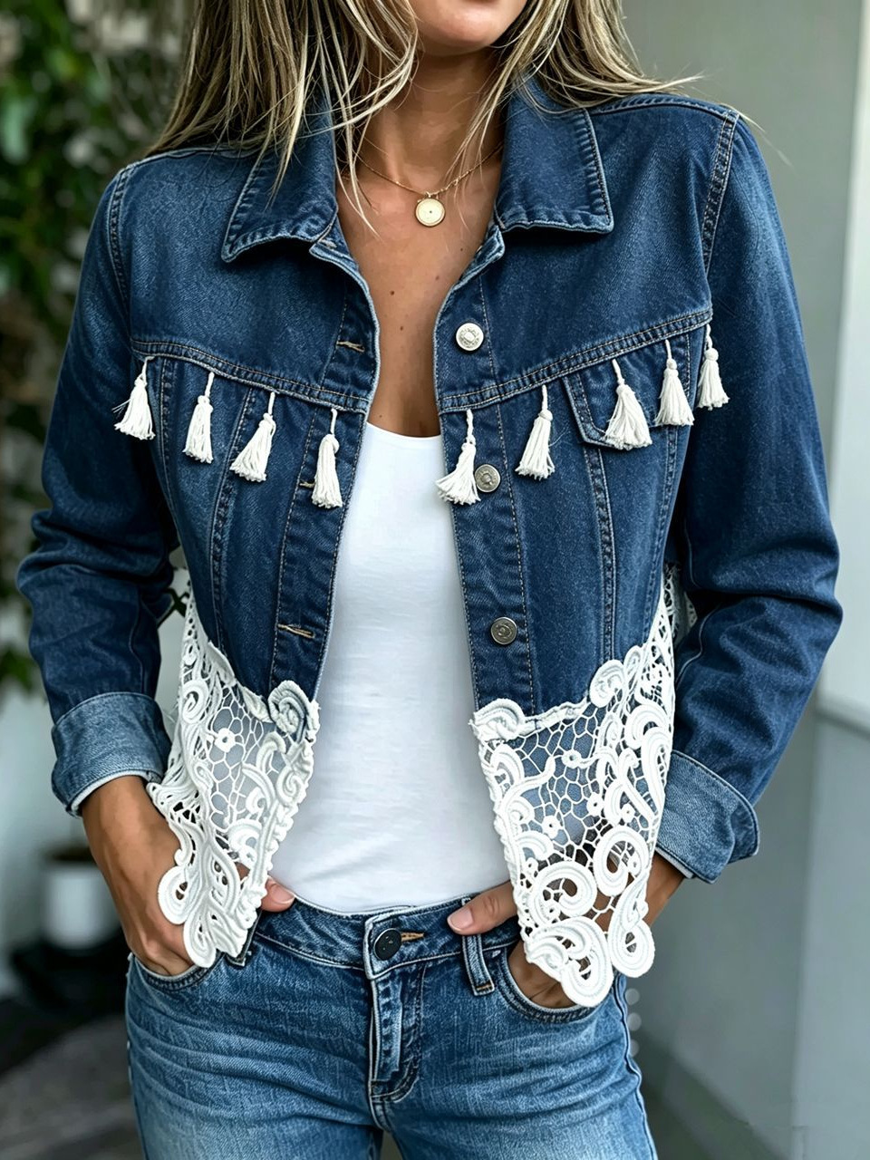2026 Spring and Summer New Style Temu Amazon Aliexpress Shein European and American Cross-Border Denim Jacket for Petite Sizes