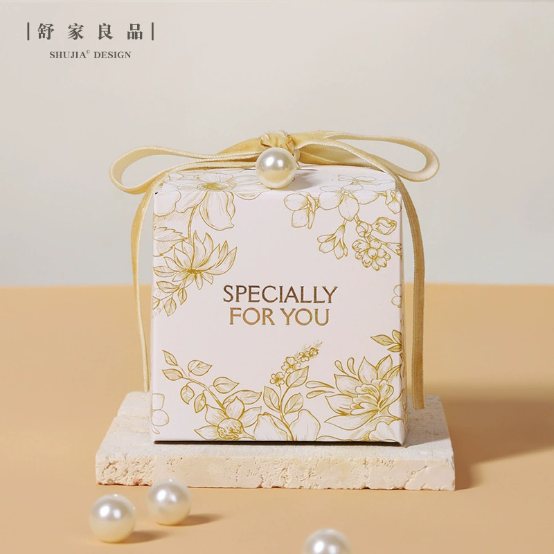 Marriage Hi Sugar Box Advanced Slysaccharide INS Flower Light Luxury Wedding Smoles Special Gift Box Empty Box Package