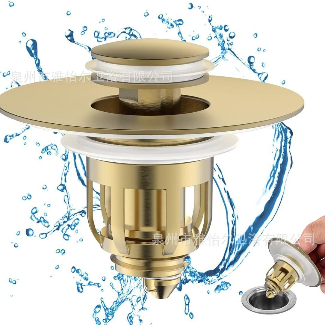 Seleccione estrictamente el tapón de fuga del lavabo, el núcleo de rebote, el drenaje del lavabo, la filtración del lavabo, la presión del lavabo anti-obstrucción y anti-odor.