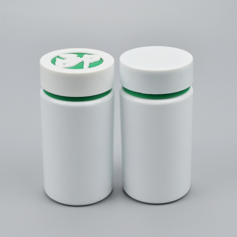 厂家直供 PET双层双色镂空盖塑料瓶 多容量食品保健品包装瓶