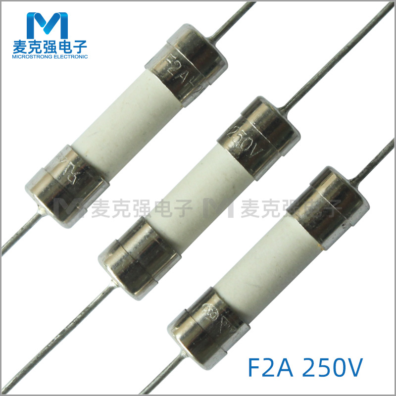双帽陶瓷保险丝5*20带引线F2A 250V快断F2A250V保险丝管F2AH250V