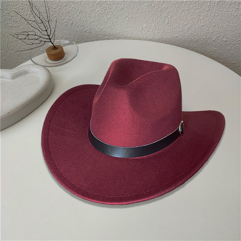 Sombrero Jazz de Lana con Ala Ancha para Hombre Ajustable Térmico para Otoño e Invierno image 10