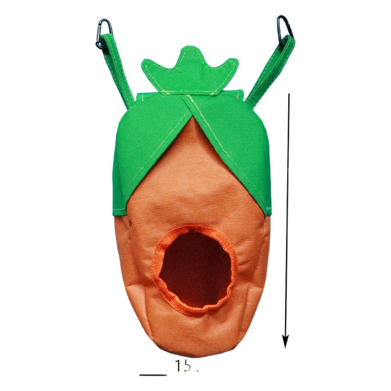 Amazon 600D Оксфорд ткань морковь подвесная полка для кормления Кролик сумка для кормления сена морская свинка соломенный мешок