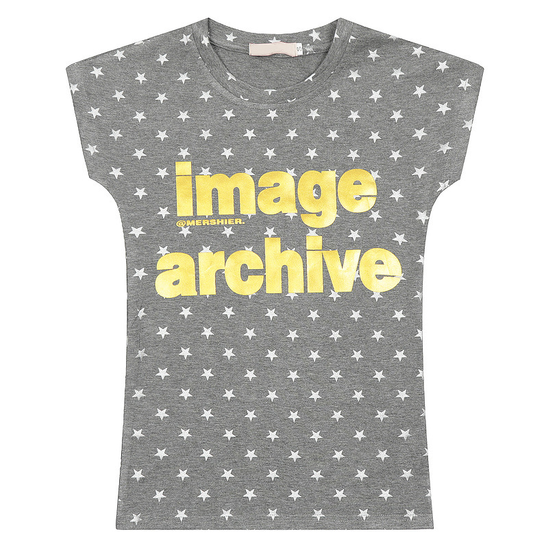 Men's Clothing American Retro Letter Star Printed Round Neck Short-Sleeved T-Shirt Summer Slimming Look Casual Top