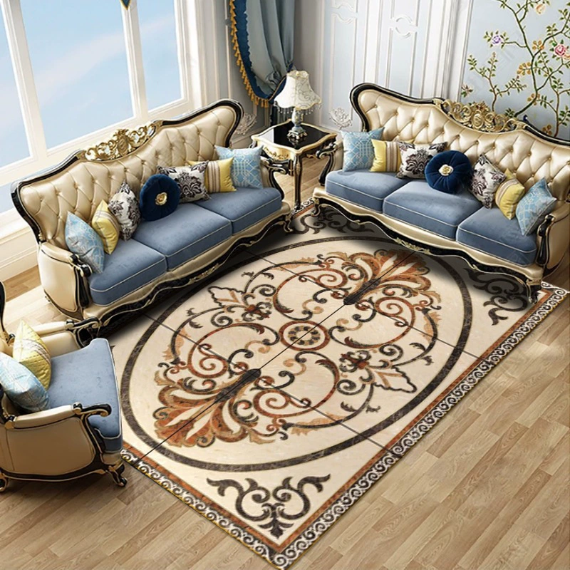 Area rug Persian‑style, retro ethnic boho design, for coffee table/sofa/bedside, multiple sizes