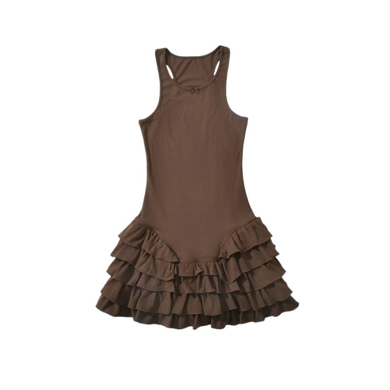 Summer brand solid sexy fashionable lace dress sleevless with a…