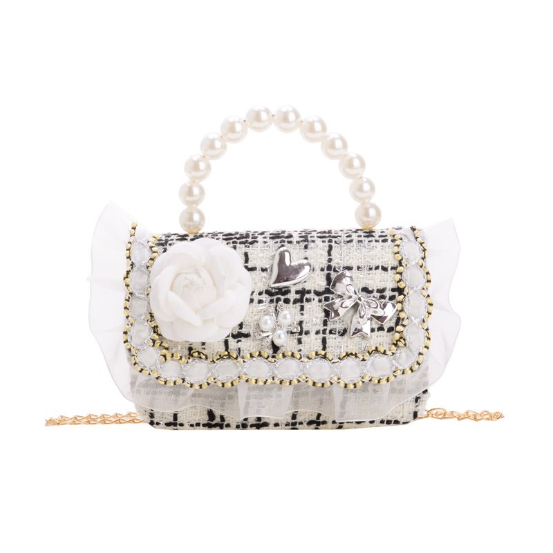 Bolso infantil, lindos arcos de perlas, bolso de mochila para niños, estilo coreano de moda, bolso de hombro para hombres y mujeres.
