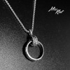 Necklace stainless steel, retro metal pendant hip-hop style, European style