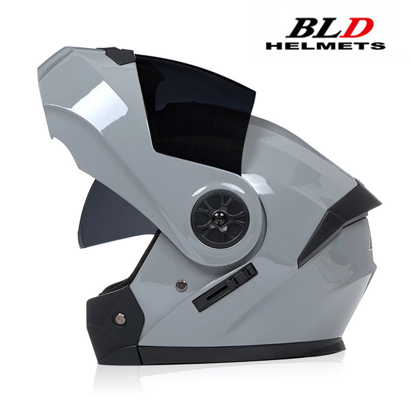 BLD transfronterizo para cascos de motocicletas eléctricas cascos completos cascos de doble lente cuatro estaciones al por mayor