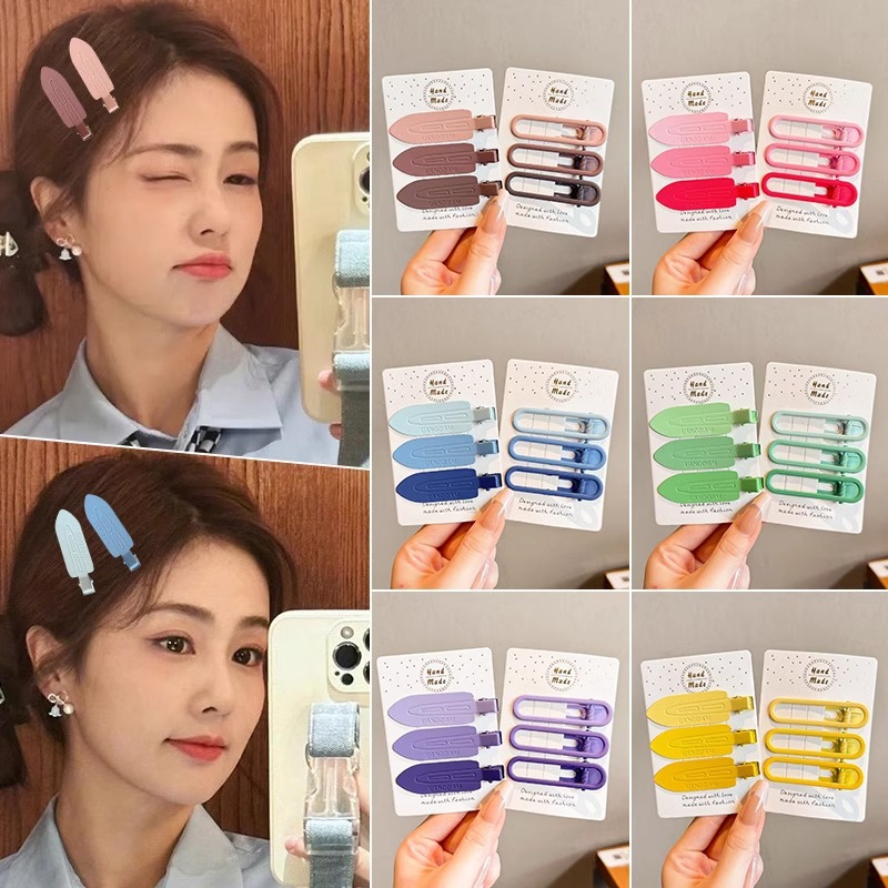 Pin de cabello sin marcas para mujeres 2025 nuevo frente lateral pecado clips maquillaje pin de cabello clip de boca de pato tocado