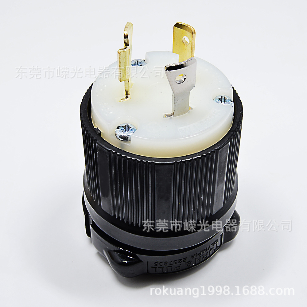 WJ-8325 20A277VUL发电机公头CUL美国公头L7-20P组装三极接线插头