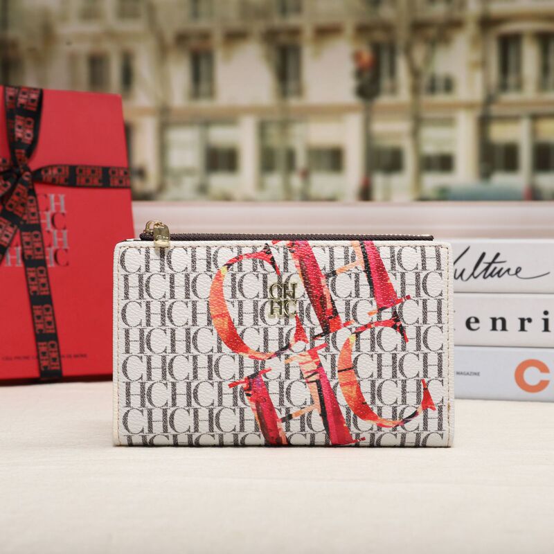 CHHC Wallet Women's 2024 New Fashion Coin Purse Small Light Luxury Printed Niche Design Multi-Card Slot Card Bag