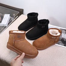 2025冬季新款保暖童棉靴保暖男女短筒儿童雪地靴中大童棉鞋5017
