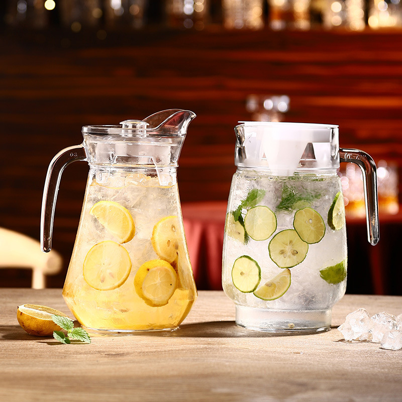 1.6L tetera de abdomen tetera de té tetera de jugo de vidrio tetera de agua resistente al calor tetera de separación de agua