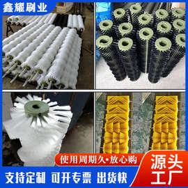厂家供应核桃清洗去皮毛刷辊 蔬菜水果清洗机毛刷辊 龙虾清洗毛刷