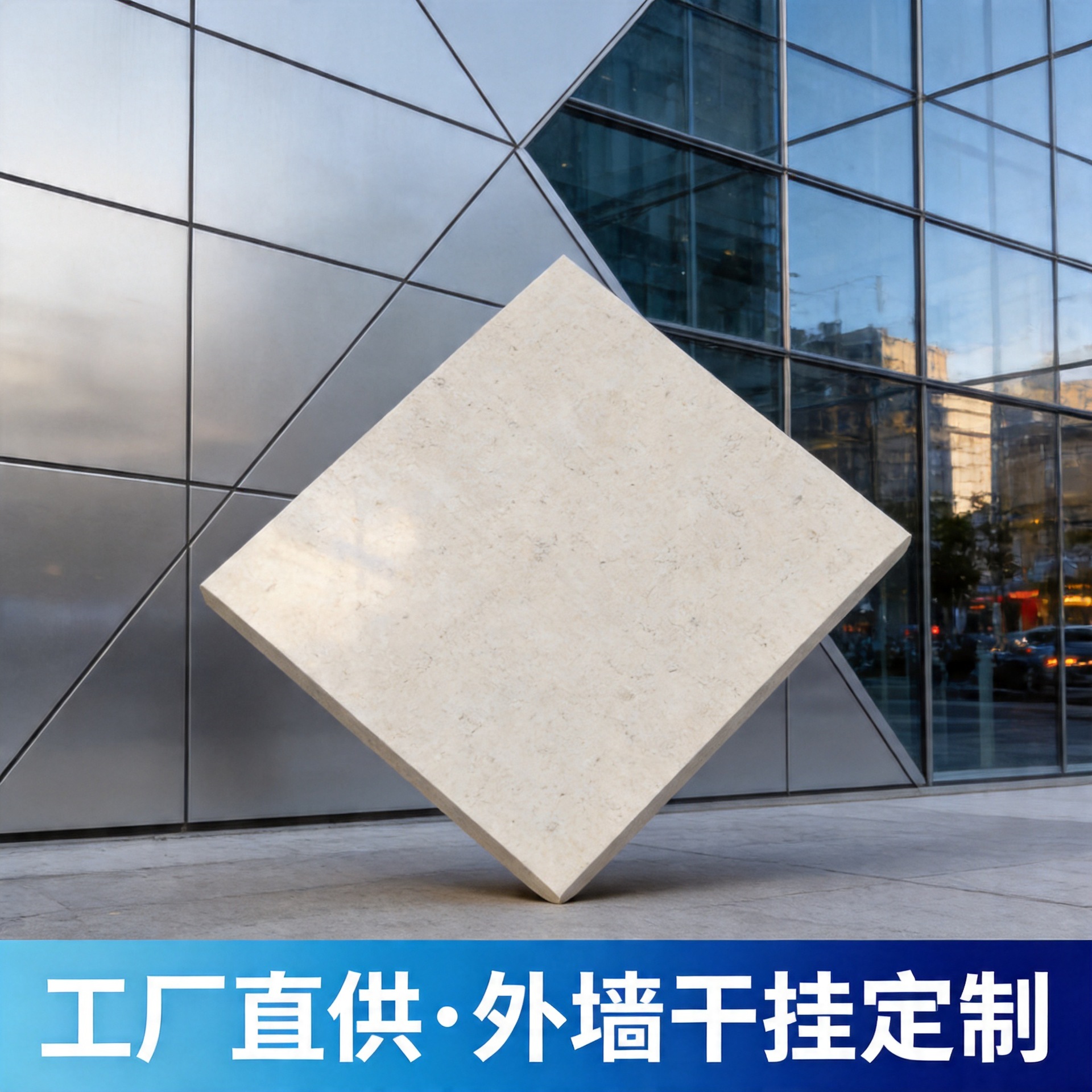 定制贝鲁特石材外墙米黄色大理石围墙大理石沙岩异形台面温沙米黄