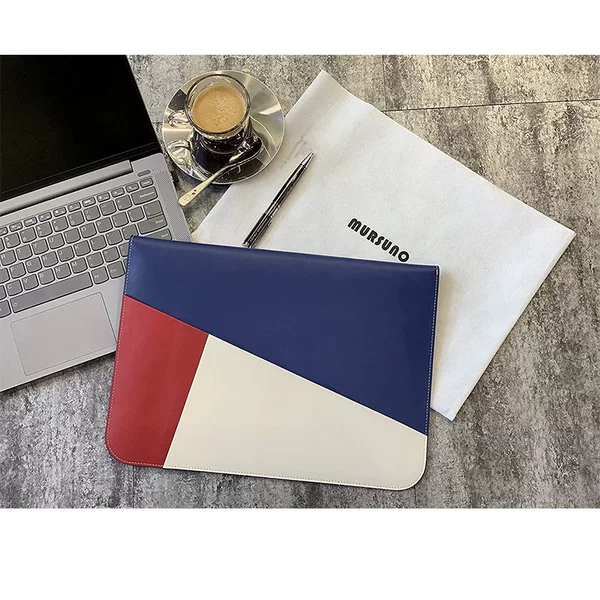 Factory Customized Laptop Sleeve Leather Notebook Tablet iPad Bag Apple Pu Sleeve Protective Cover