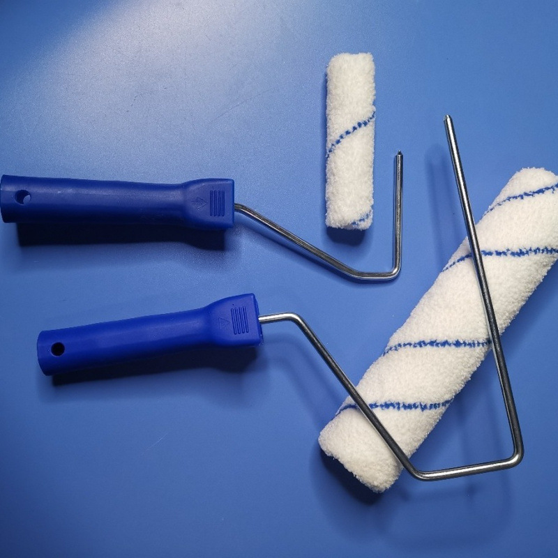 4 pulgadas 9 estrellas azules pinturas de pintura sin pelos Huadehaojia decoración fibra fina cepillo de rodillo de pelo corto