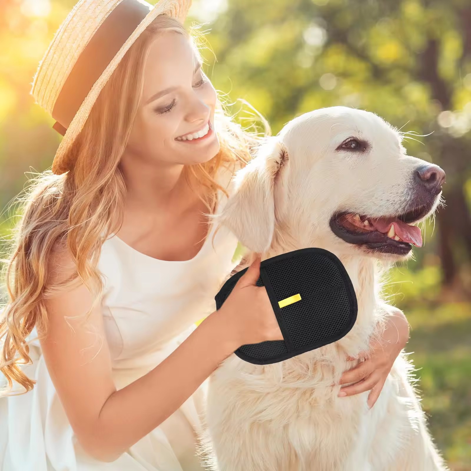Pet Hair Removal Gloves Cat Hair Cleaner Cat Hair Remover Cat Grooming Tool Hair Removal Brush Hair Picker-up Dog Pet Gloves