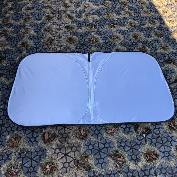 Coche de verano, coche, titanio, plata, almacenamiento plegable, parasol, protector solar, parabrisas, marcha delantera, marcha especial