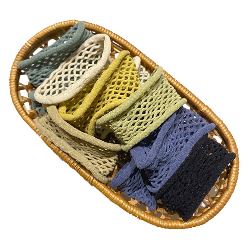 Anillo de toalla ensanchado cubierta de cuero cabeza cuerda alta cola de caballo banda de pelo banda de goma sin costura simple gruesa alta cuerda de pelo elástico