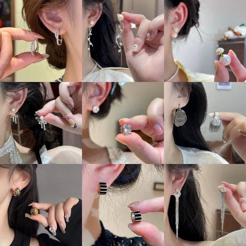时尚爆款轻奢精致简约高级感耳环气质百搭独特设计感小众耳扣耳饰|undefined