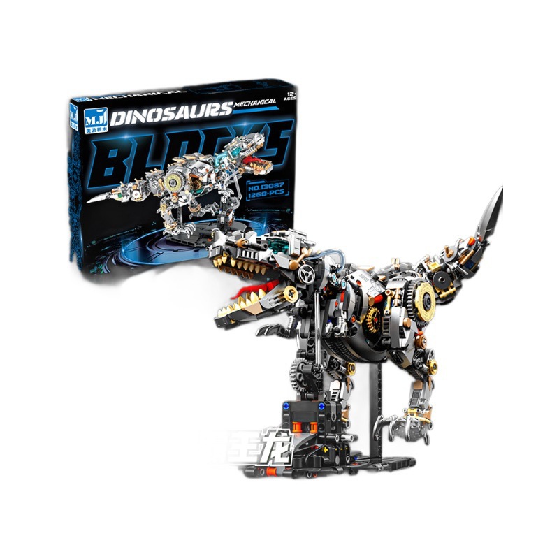 Compatible con los modelos de ballenas, dinosaurios y pulpos mecánicos de LEGO, bloques de construcción infantiles con luces, nuevos juguetes transfronterizos.