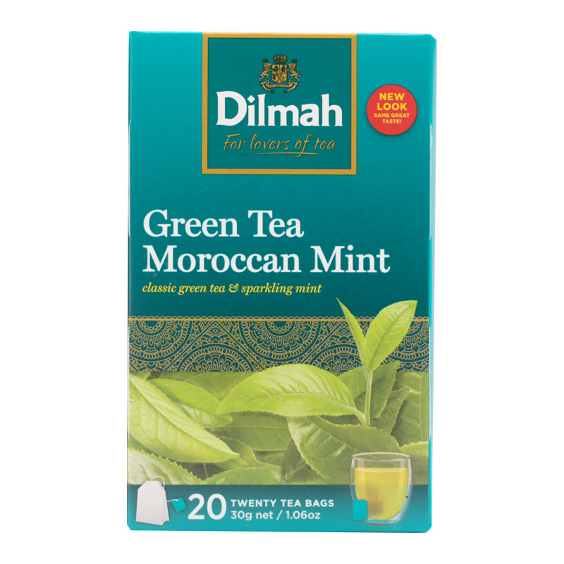 Dilmah Moroccan Mint Flavored Green Tea 20 Tea Bags Naked Bag Casual Sharing Pack Home Commercial Import Dilmah Moroccan Mint Flavored Green Tea 20 Tea Bags Naked Bag Casual Sharing Pack Home Commercial Import