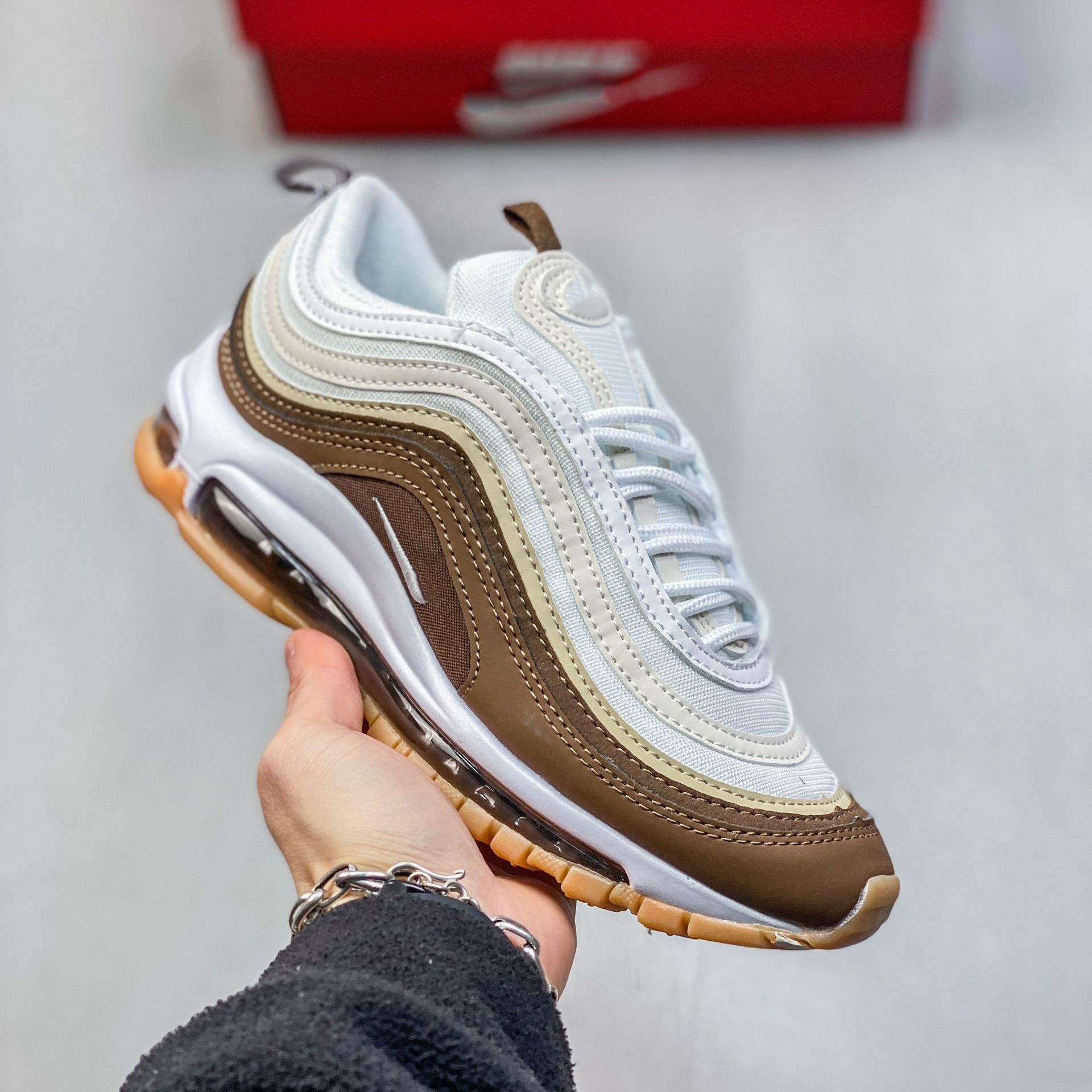 Pure original Max 97 retro bala reflectante cojín de aire zapatos para correr amortiguación transpirable todo fósforo ocio deportes zapatos de moda hombres y mujeres
