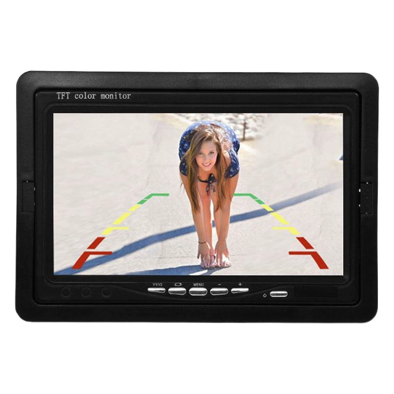 Автомобиль 7-дюймовый дисплей грузовик задним ходом Изображение 7-дюймовый автомобильный дисплей ЖК-экран комбайна 12 В-24 В