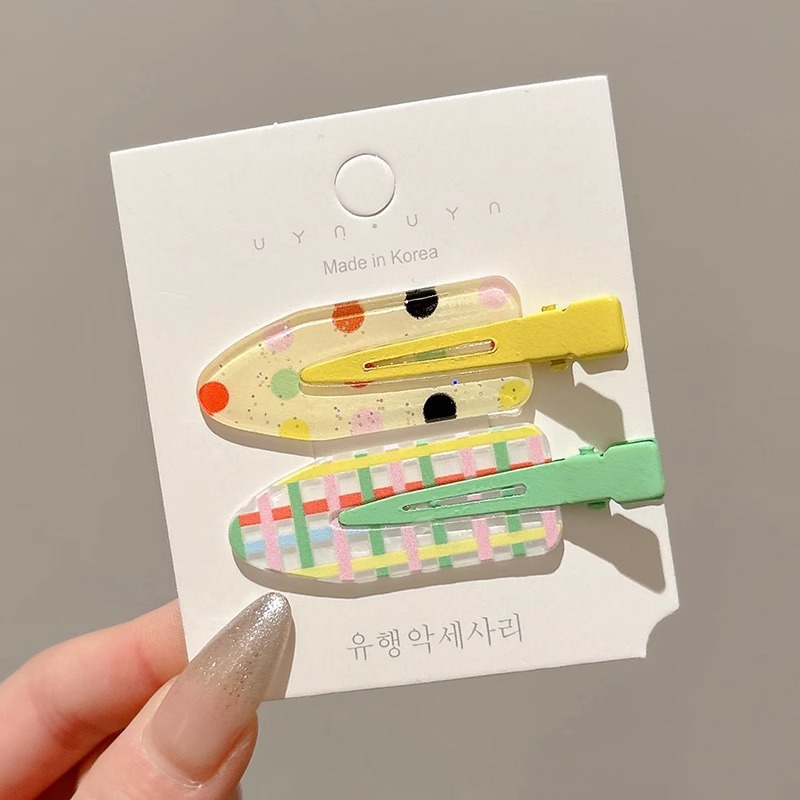 Clips de pelo de color gelatina dulce coreano otoño y invierno estilo francés pestaña estilo de cabello temperamento universal clips de cabello elegante accesorios de cabello