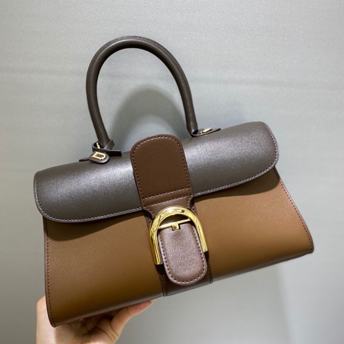 Belgium's new Wendelvao Brillant color-blocked Box cowhide horseshoe buckle crossbody bag handbag for women