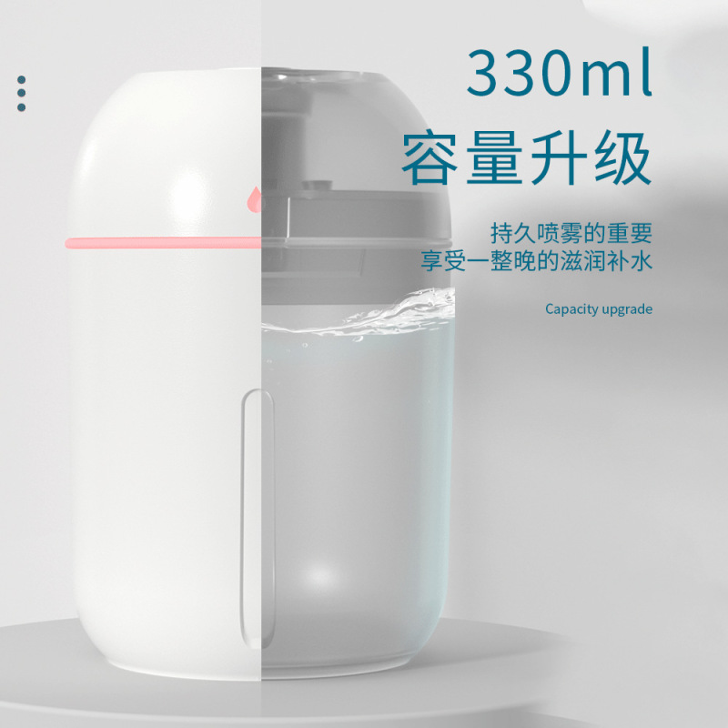 卸売ミニポータブル加湿器家庭用サイレント寝室大型スプレー使用小型雰囲気ランプ|undefined