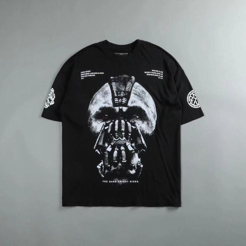 DarcSport Batman Joint Brand Summer Trendy Brand Round Neck Short-sleeved T-shirt Men's Large Size Couple's Half-sleeved Shoulder