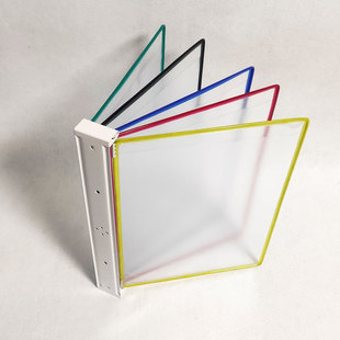 5-page display rack wall-mounted data rack A4 folder file rack A4 folder display rack page turning