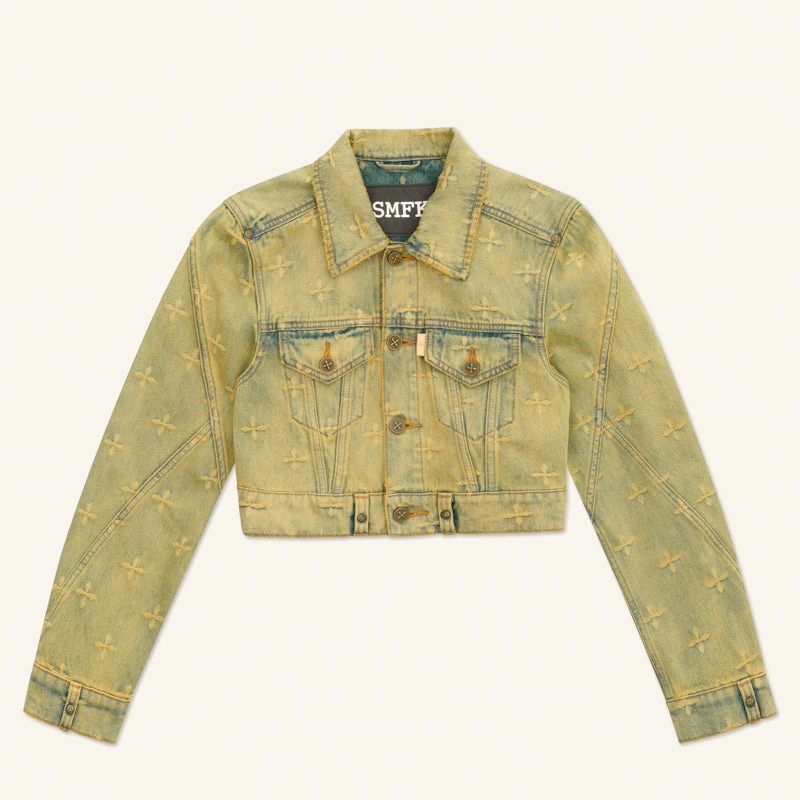 SMFK Temple Garden denim jacket Aurora Blue