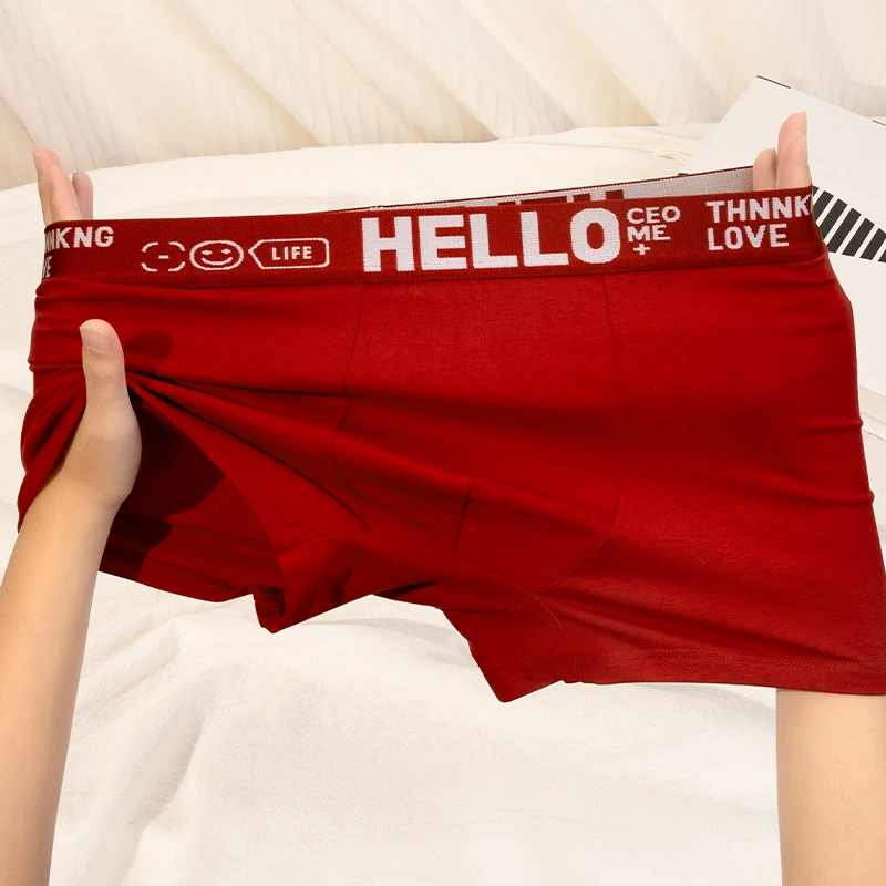 Синьцзянские хлопковые мужские трусики буквенные боксеры