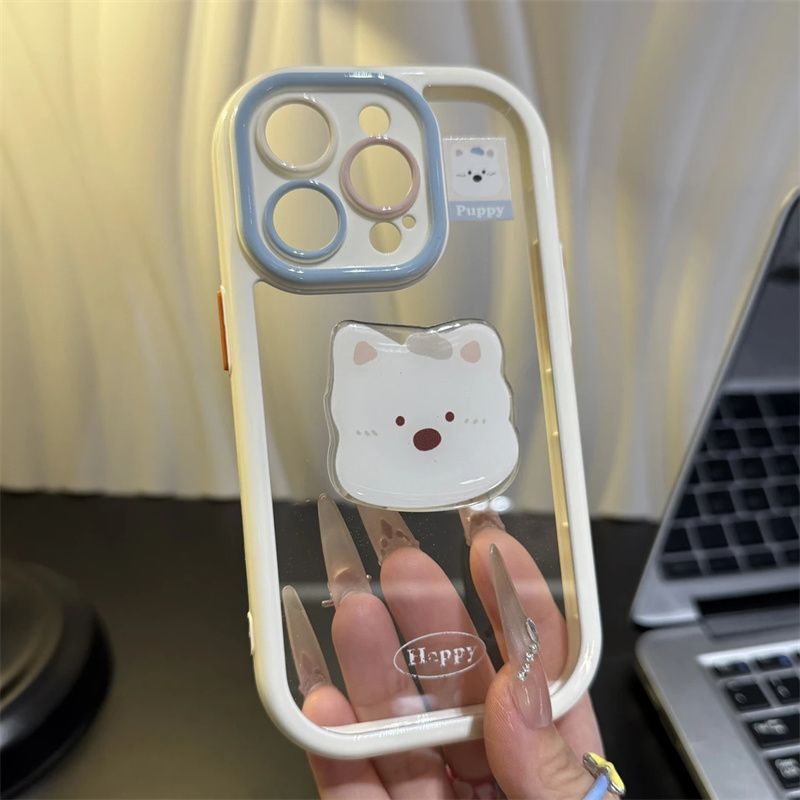 适用iphone15女14保护套13promax支架立体西高地苹果16pro手机壳|undefined