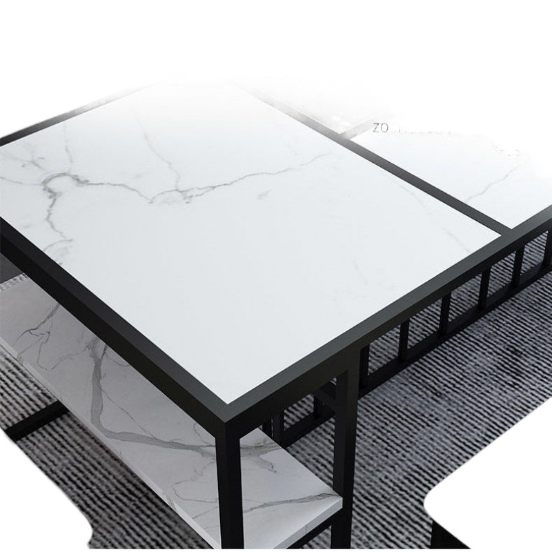 Mesa y silla de té de tabla de roca nueva oficina de té de kung fu chino balcón doméstico mesa de té set de té