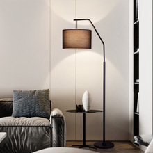 北歐現代創意落地燈美式客廳沙發書房卧室民宿床頭釣魚立式台燈