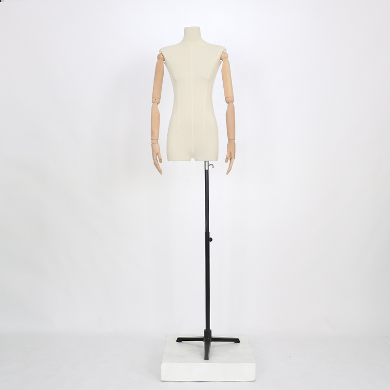 Mejorada modelo plano accesorios de las mujeres medio cuerpo ventana soporte muñeca tienda de ropa cuerpo modelo soporte de exhibición de cuerpo completo