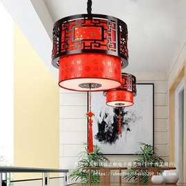 中式灯笼大红中国风餐厅火锅店过道阳台别墅大门乔迁仿古宫灯吊灯